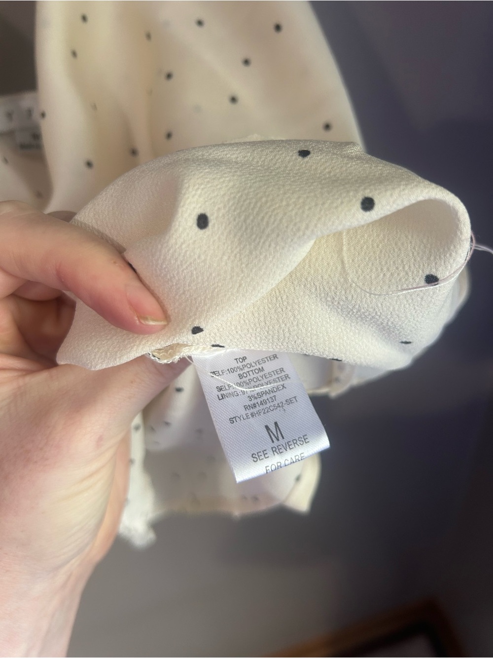 HYFVE Ivory Polka Dot Cowl Halter Camisole - Picture 6 of 7